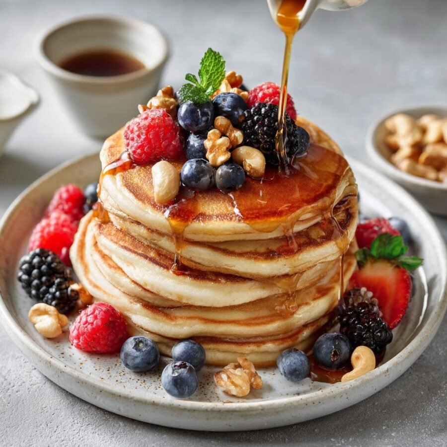Easy Pancake Recipe No Milk (Perfect for All Diets) Easy Pancake Recipe No Milk 1