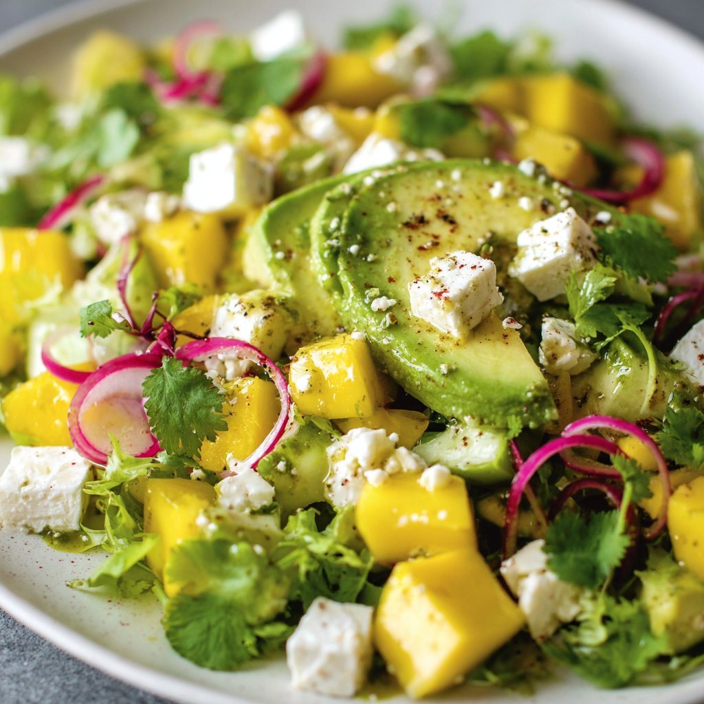 Mango Avocado Feta Salad – A Tropical Twist Worth Trying